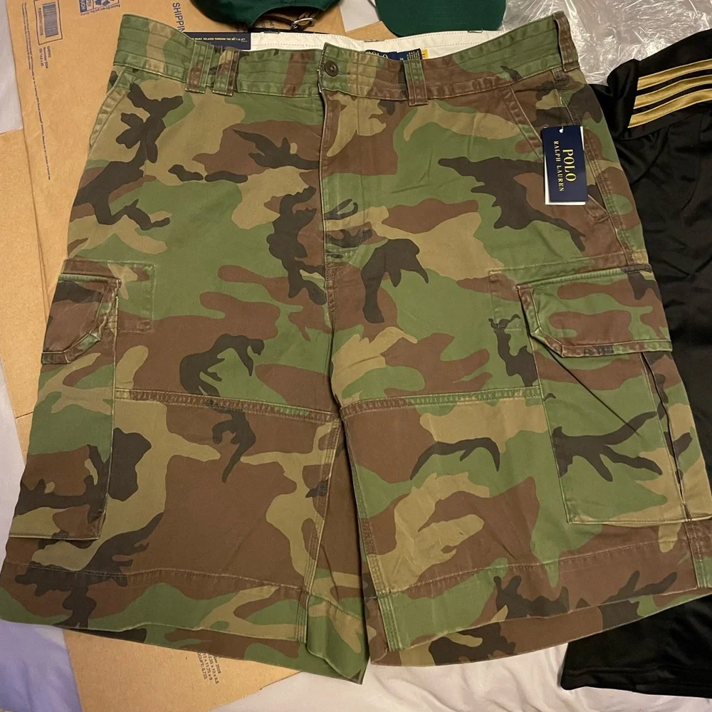 NWT Polo Ralph Lauren Men’s 10.5-Inch Gellar Relaxed Fit Cargo Short. “Camo”, 38 - Picture 5 of 12